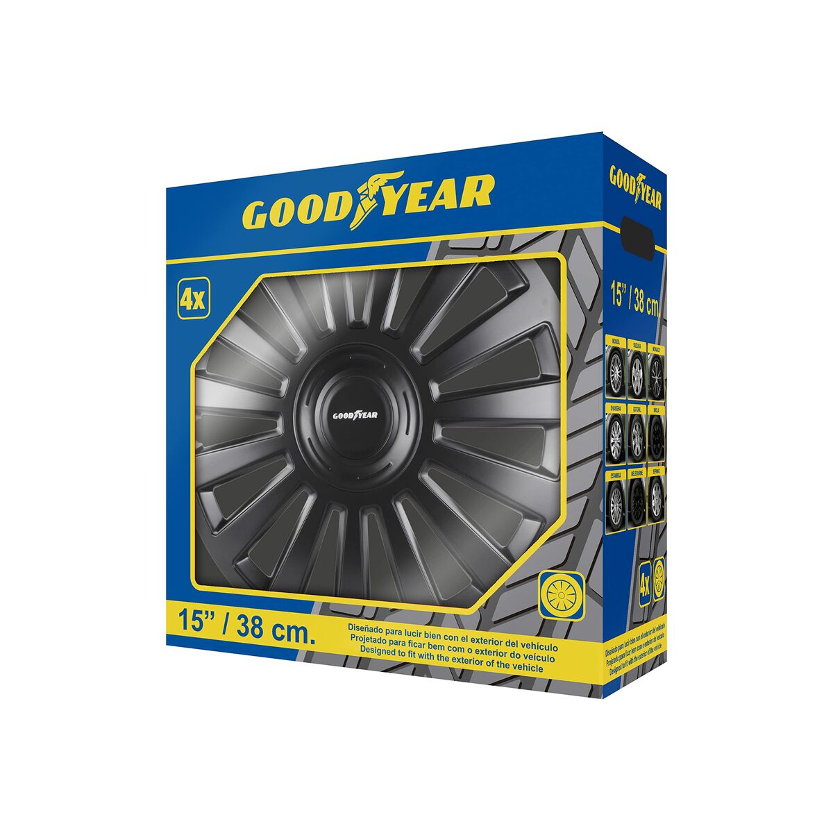 Tapacubos Goodyear MELBOURNE 15" Preto