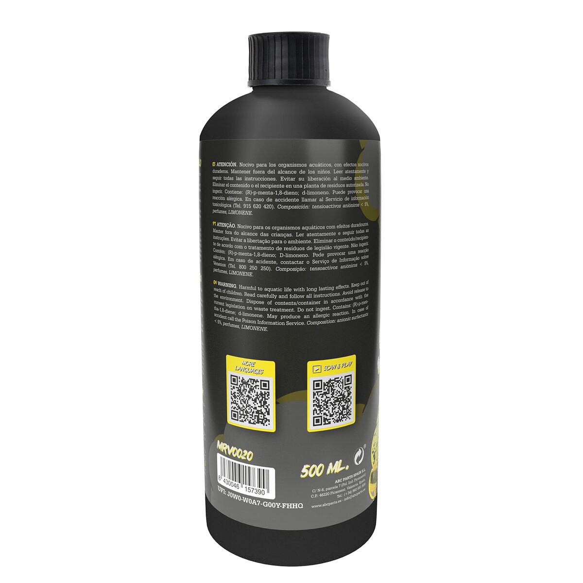 Detergente para automóvel Motorrevive Snow Foam Amarelo Concentrado 500 ml
