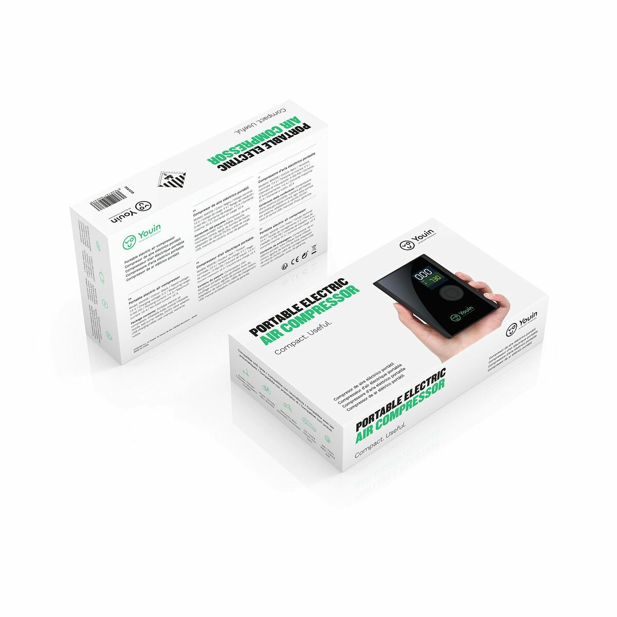 Compressor de Ar Portátil com LED Youin