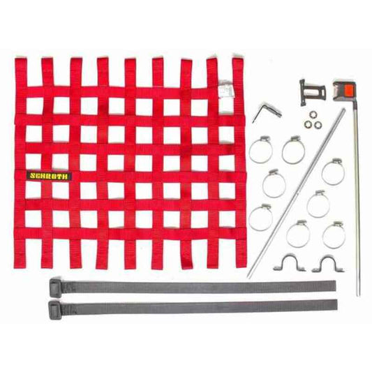 Rede de janelas SCHROTH RACING Vermelho