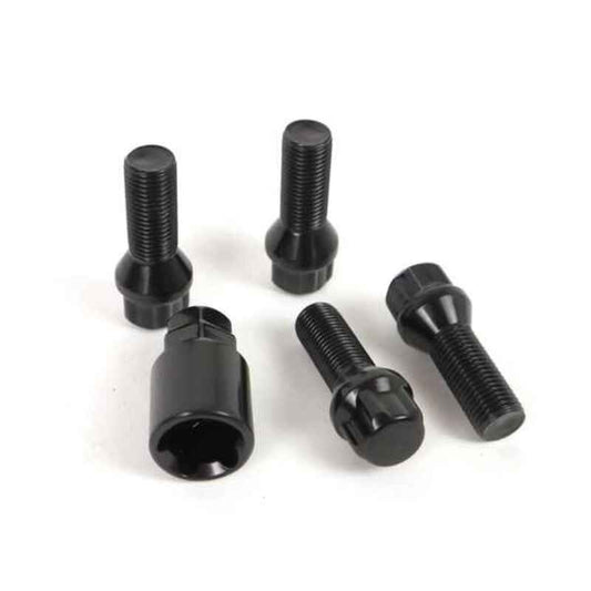 Parafusos Anti-roubo OMP OMPS09811201 M12 x 1,25 4 uds Preto