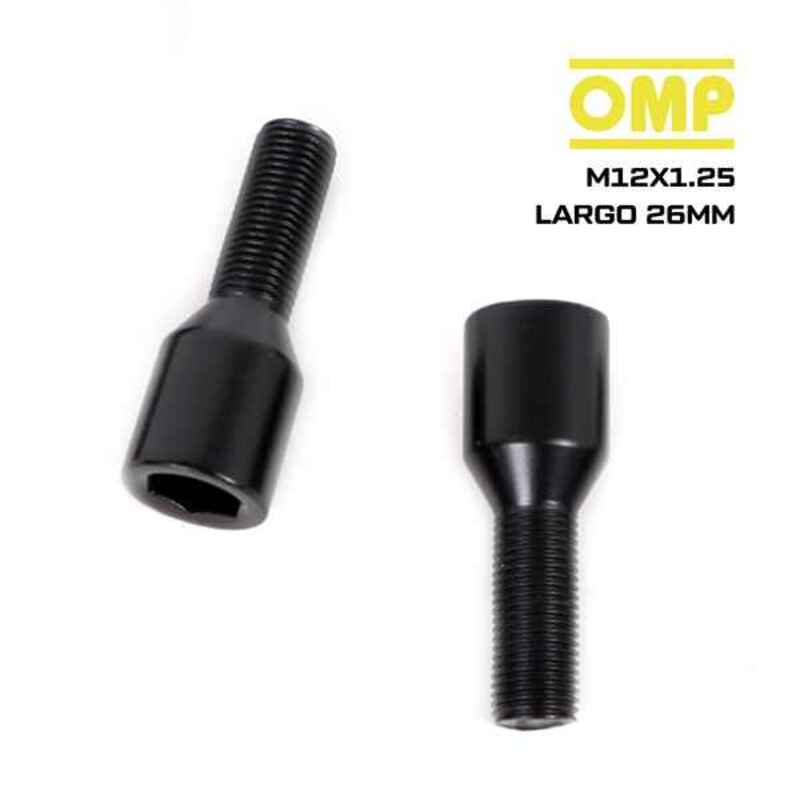 OMP Schraubensatz OMPS09621201 M12 x 1,25 Schwarz