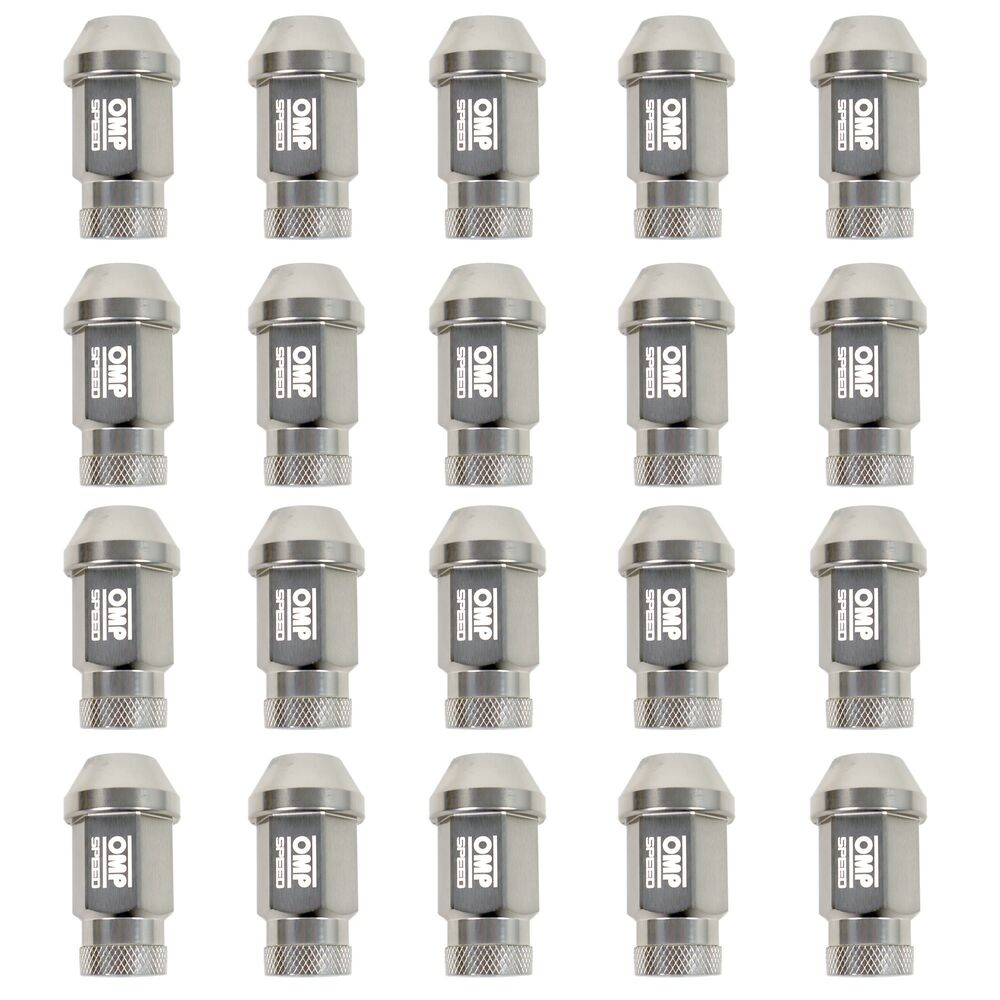 Set Porcas OMP Antracite 40 mm 20 uds M12 x 1,50