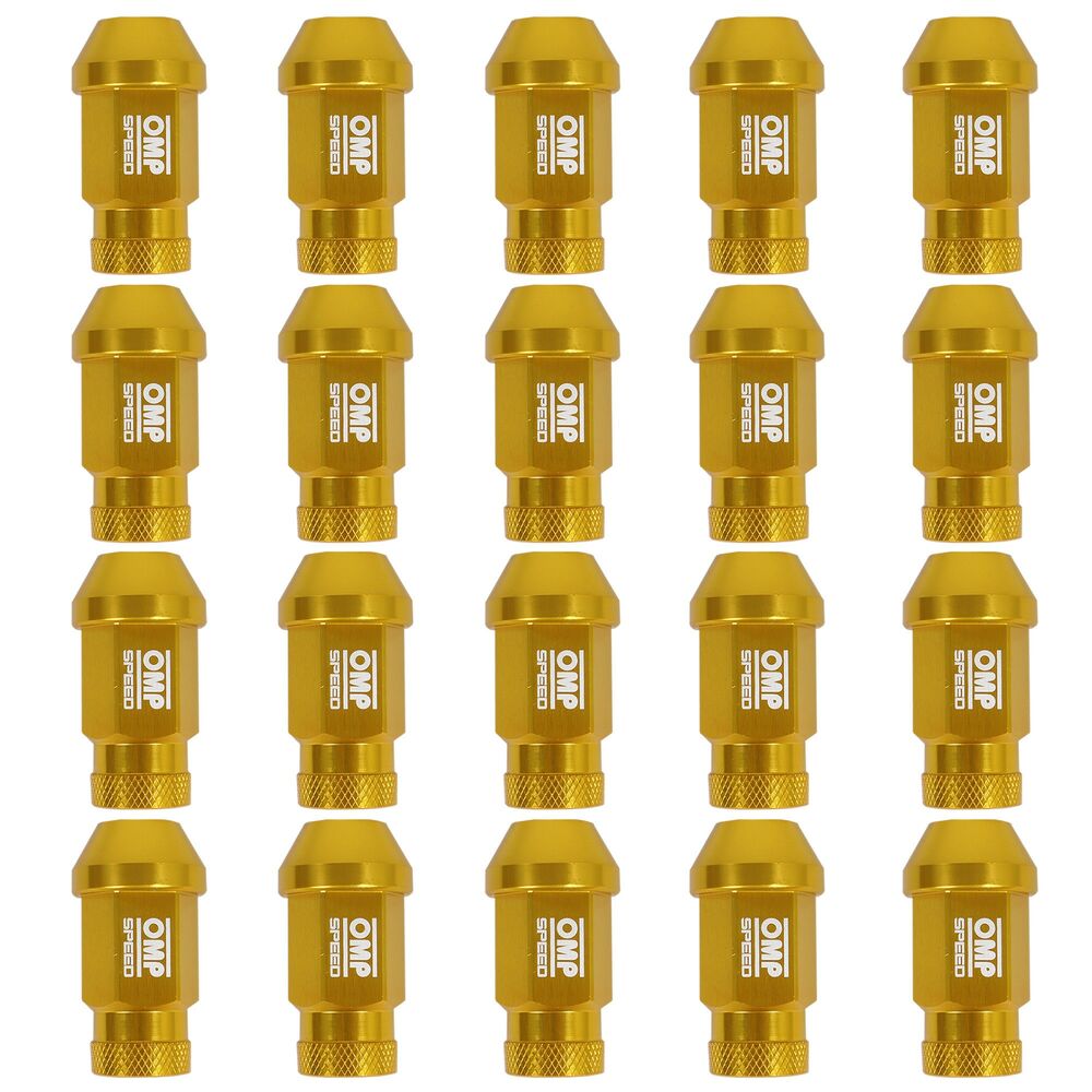 Set Porcas OMP Ouro 40 mm 20 uds M12 x 1,50