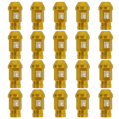 Set Porcas OMP Ouro 40 mm 20 uds M12 x 1,50