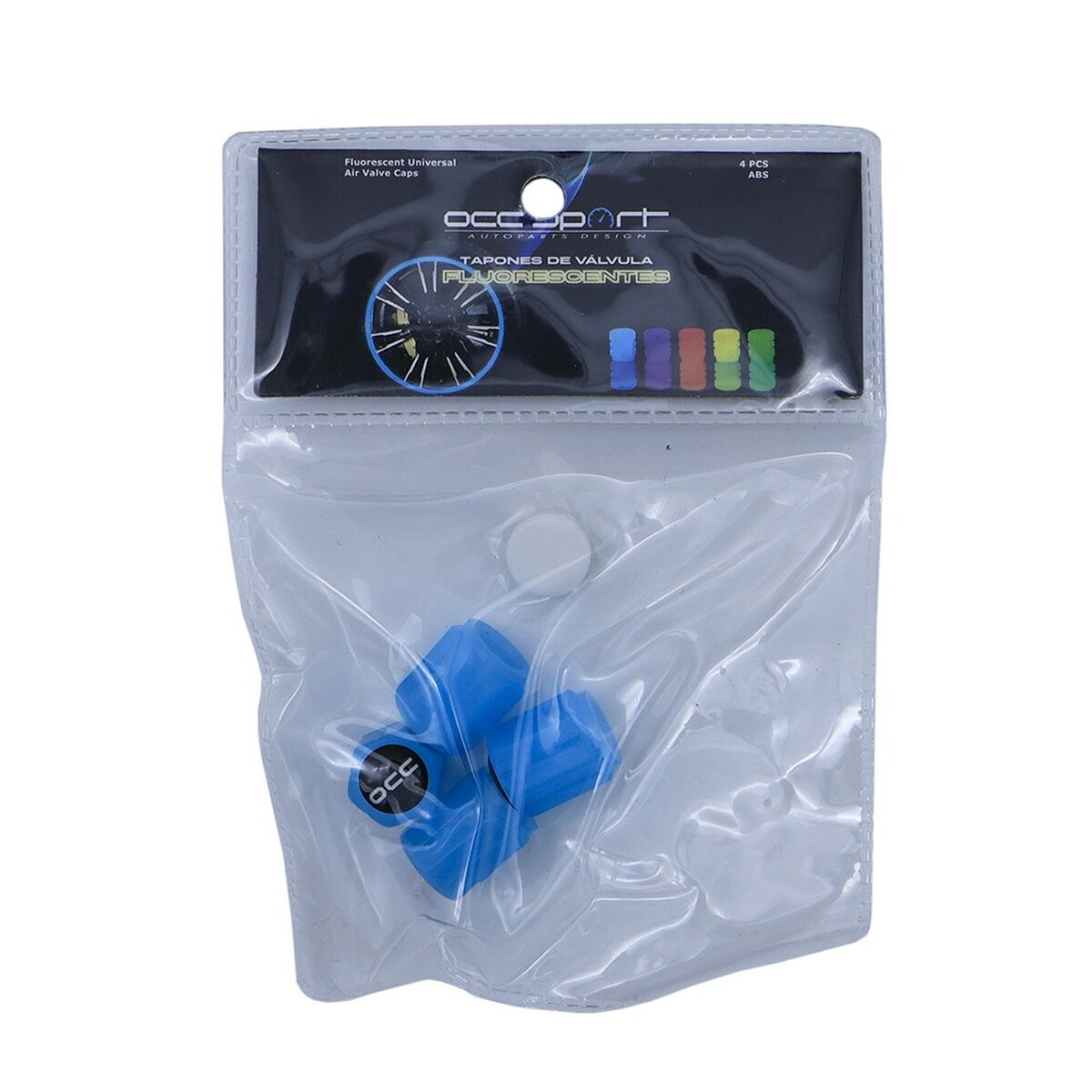 Conjunto de Fichas e Tomadas OCC Motorsport OCCLEV004 4 Unidades Fluorescente Azul