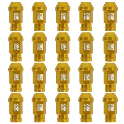 Set Porcas OMP 7075 Amarelo 20 uds M14 x 1,25