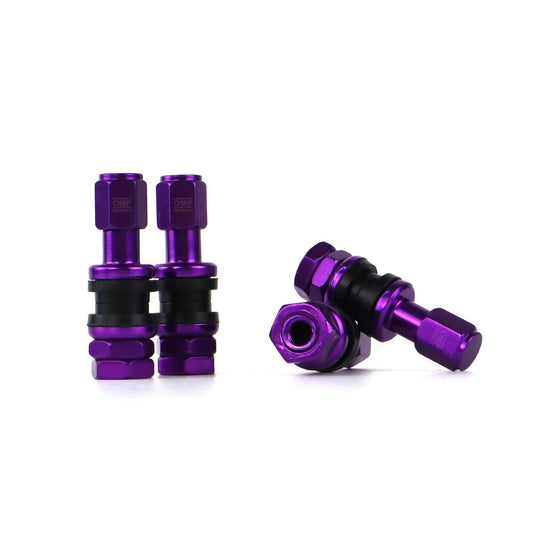 Violettes Aluminium-OMP-Ventil 4 Stück