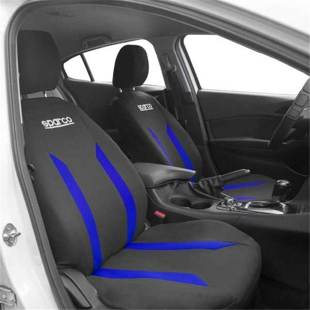 Conjunto de Capas para Assentos Sparco Sabbia Preto/Azul
