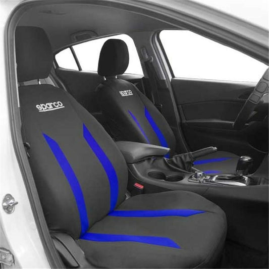 Conjunto de Capas para Assentos Sparco Sabbia Preto/Azul