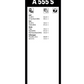 Balais d'essuie-glace Bosch Aerotwin A555S