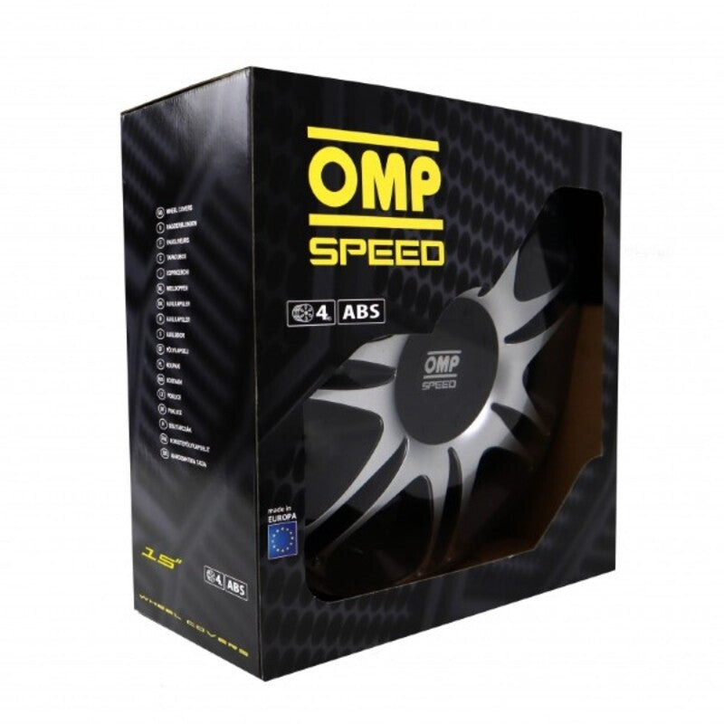 Tampões OMP Ghost Speed Preto Prateado 15" (4 uds)